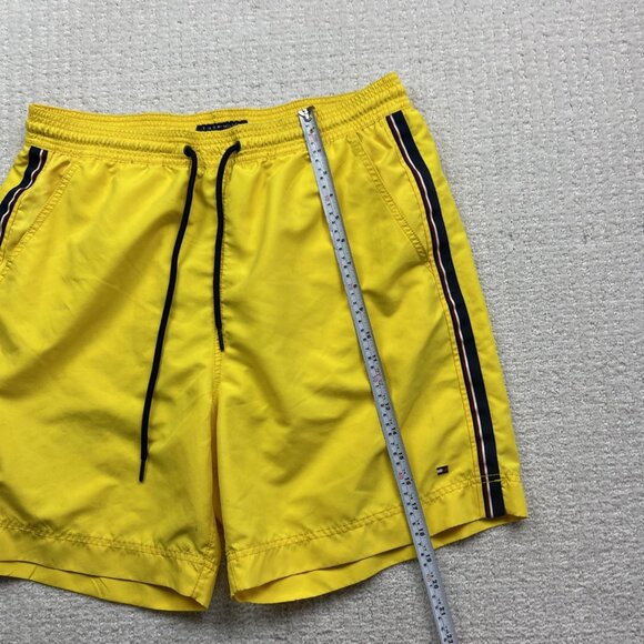 Tommy Hilfiger Mens Swim Trunks Shorts Yellow XL Drawstring Swimwear Beach Pool - Picture 14 of 14
